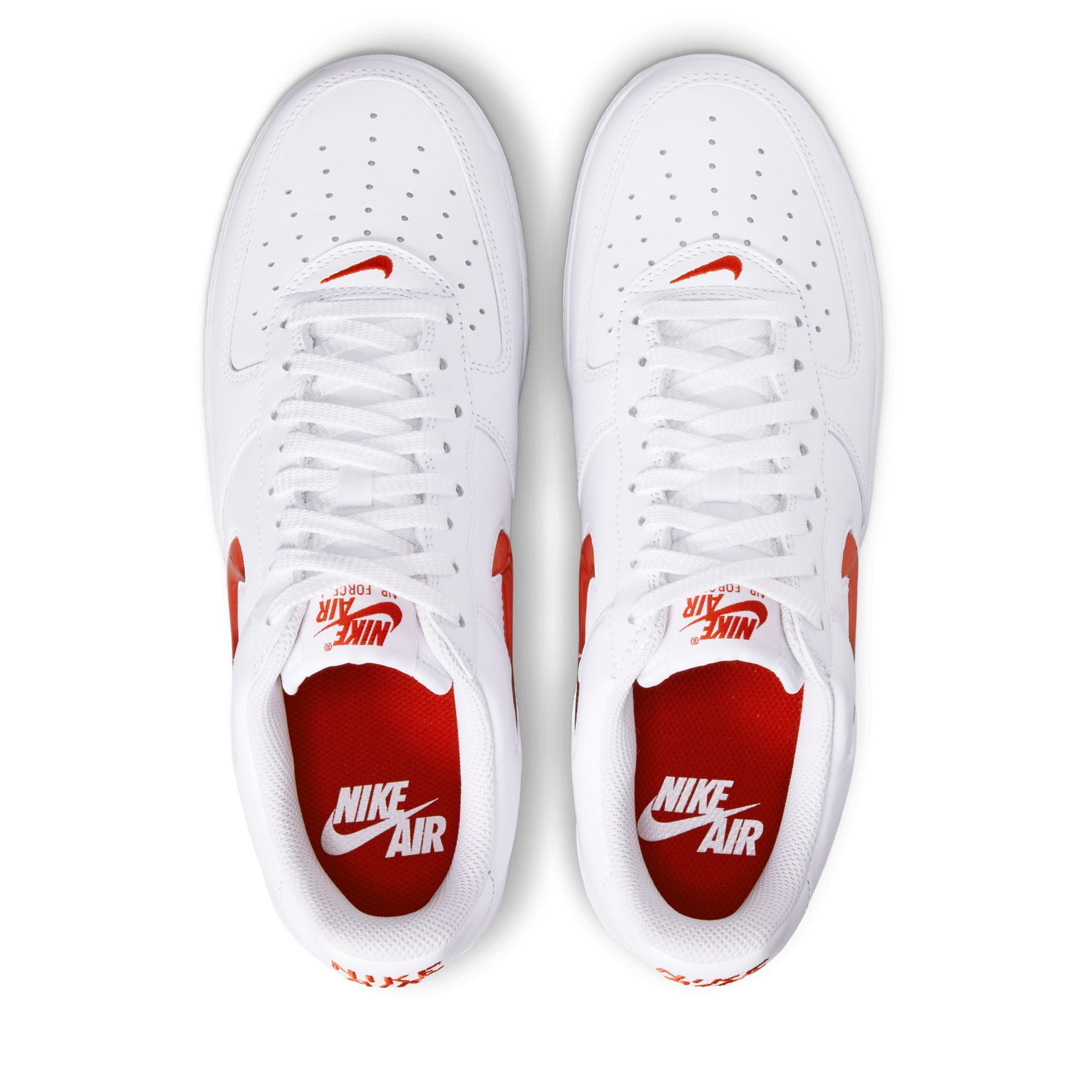 Mens 'air force 1 clearance red swoosh