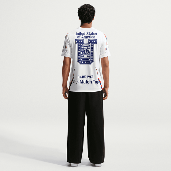 Nike - Virgil Abloh Archive Academy Pro Short-Sleeve Soccer Top - (White/Deep Royal Blue)