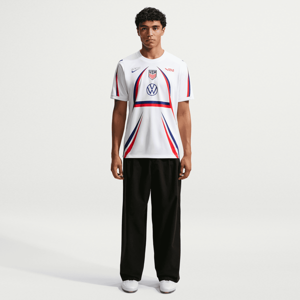 Nike - Virgil Abloh Archive Academy Pro Short-Sleeve Soccer Top - (White/Deep Royal Blue)