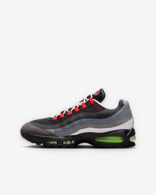Nike - Men's Air Max 95 Big Bubble - (Black/Volt/White/Medium Ash)