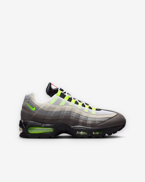 Nike - Men's Air Max 95 Big Bubble - (Black/Volt/White/Medium Ash)