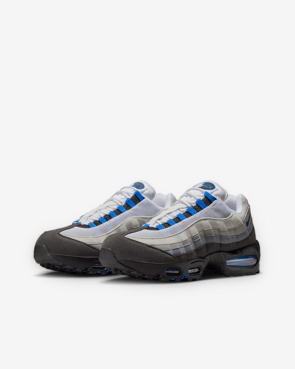 Nike - Men’s Air Max 95 Big Bubble - (White/Black/Blue)