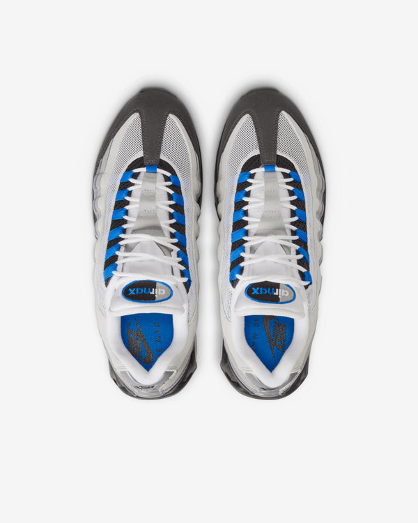 Nike - Men’s Air Max 95 Big Bubble - (White/Black/Blue)