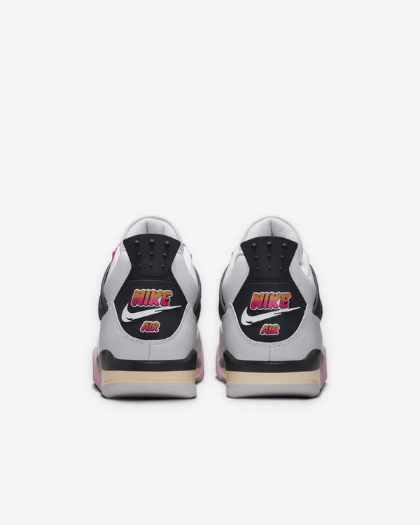 Nike - Men's Air Jordan 4 Retro - (Off White/Anthracite/Fire Pink)