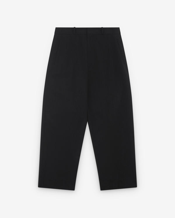 A.Presse - Men’s Wool Cotton Wide Trousers - (Top Black)