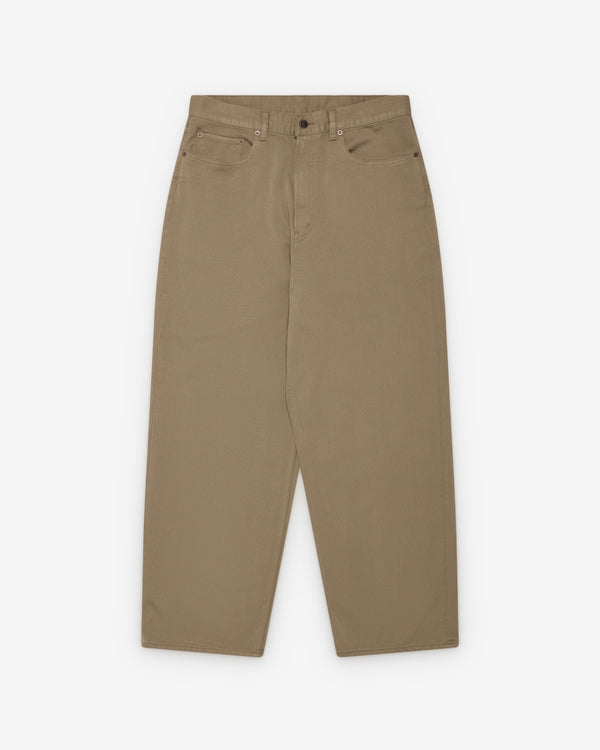 A.Presse - Men's Washed Silk Cotton Pique Pants - (Beige)