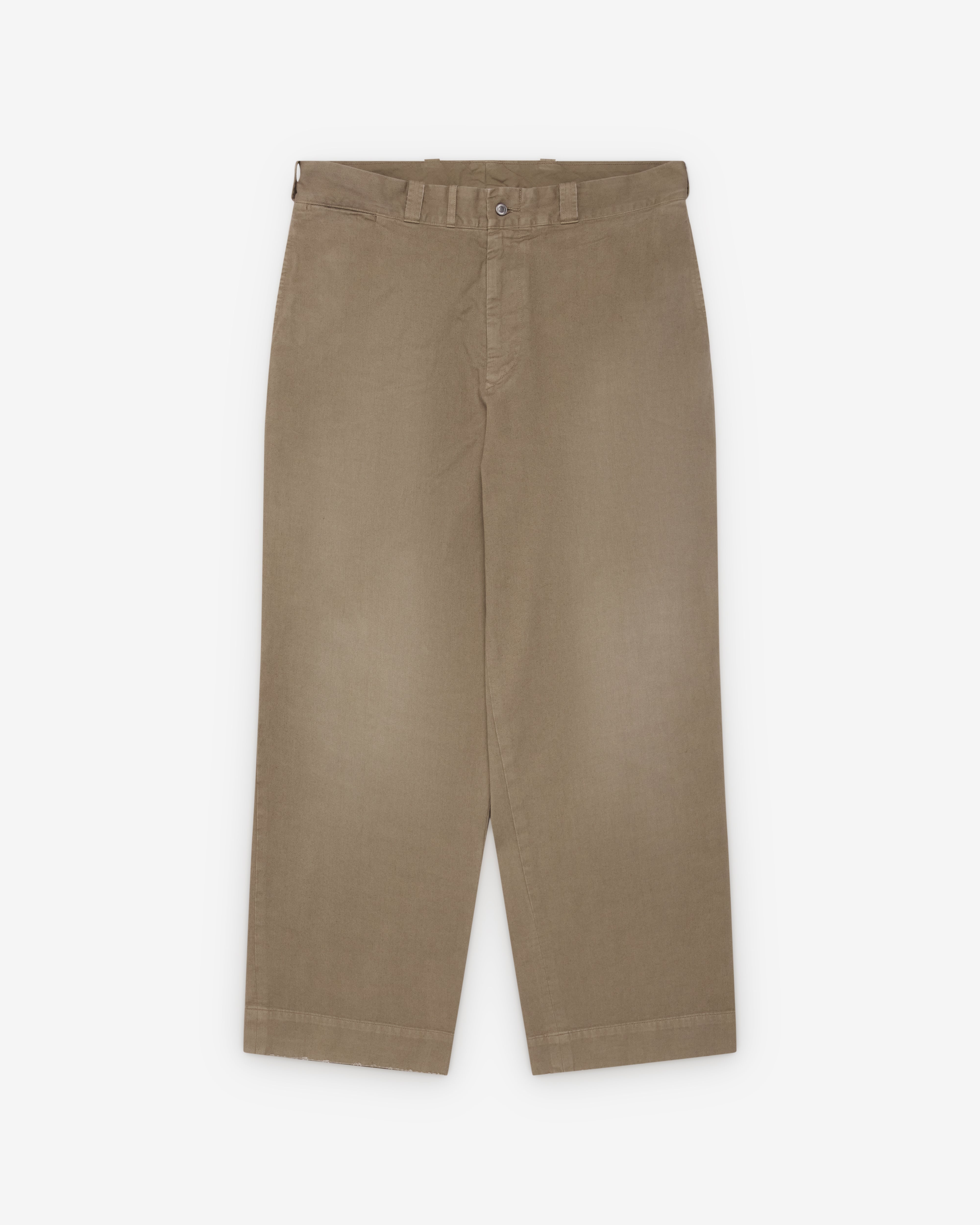A.Presse: Men's Vintage Twill Work Pants (Beige) | Dover Street