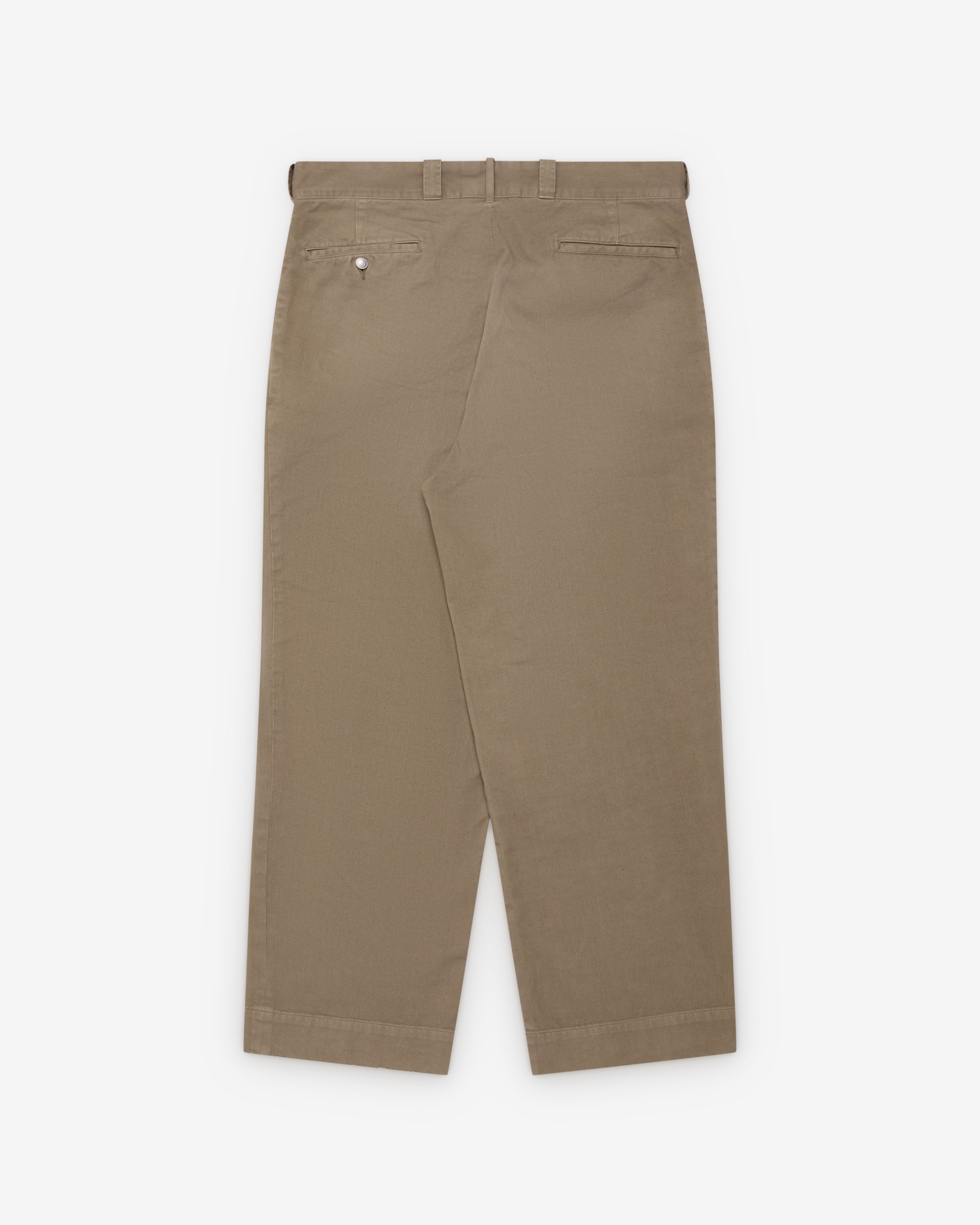 A.Presse: Men's Vintage Twill Work Pants (Beige) | Dover Street