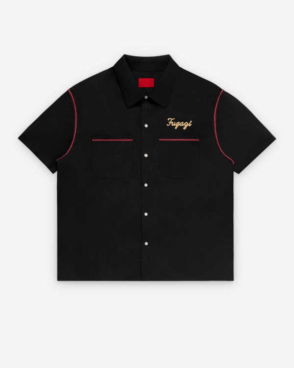 Fugazi - Men's Accidents Bowling Shirt - (Black)