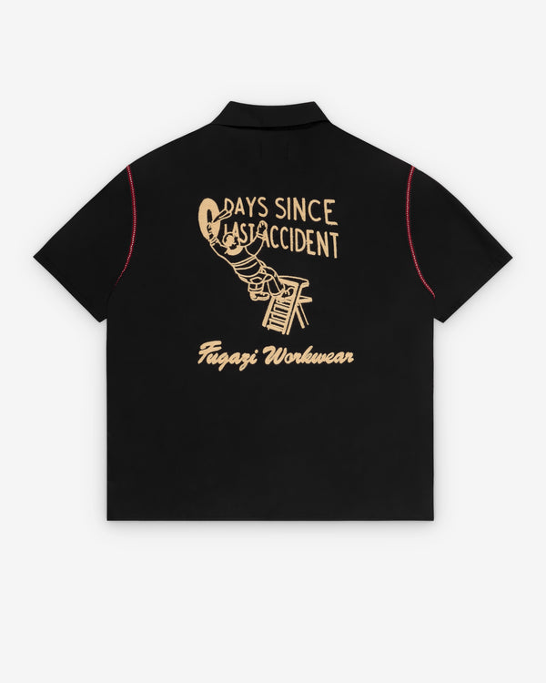 Fugazi - Men's Accidents Bowling Shirt - (Black)