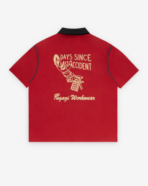 Fugazi - Men's Accidents Bowling Shirt - (Red)
