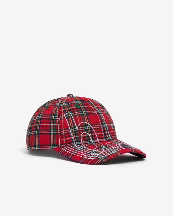 B.Eautiful - Vapor 6 Panel Hat - (Red Plaid)