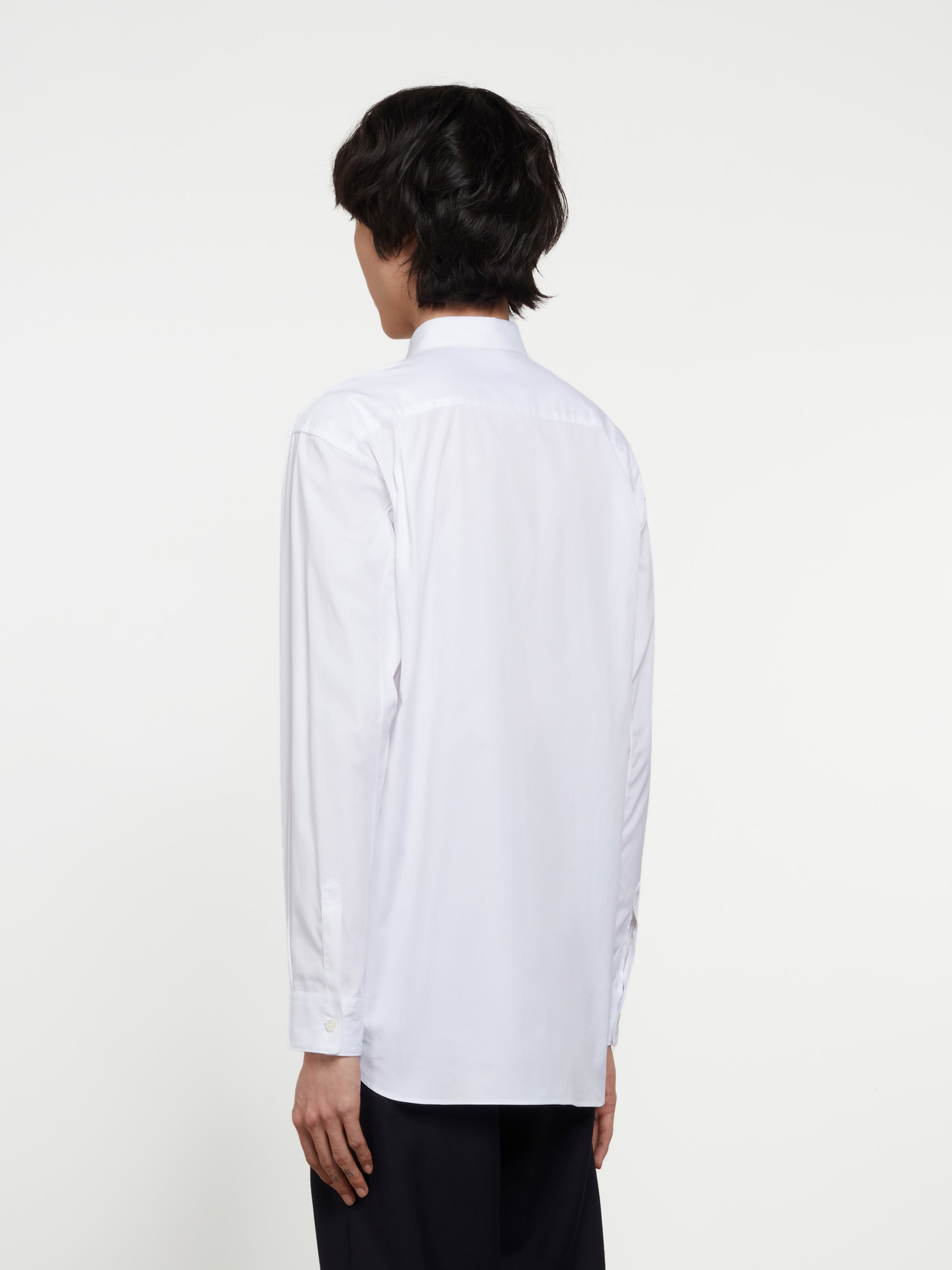 CDG Shirt - Lacoste Men’s Cotton Poplin Shirt - (White) view 3