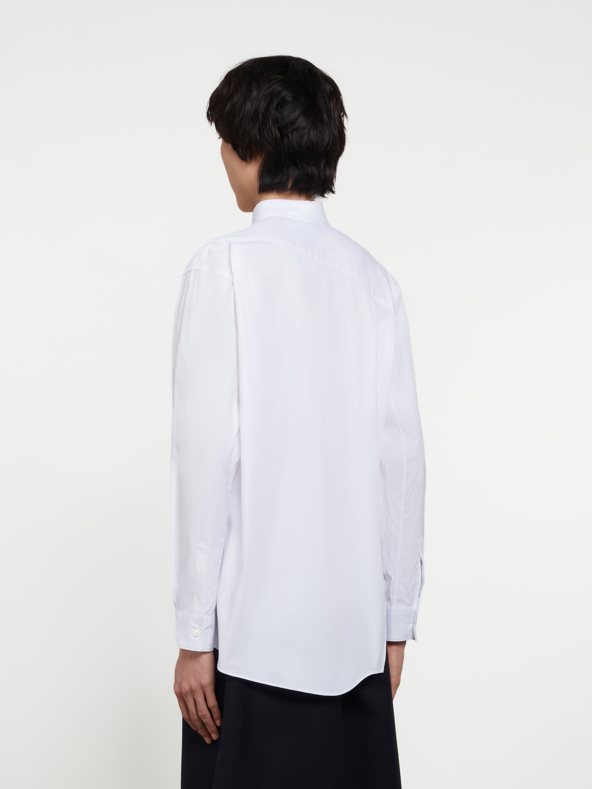 CDG Shirt - Lacoste Men’s Asymmetric Shirt - (White) view 3