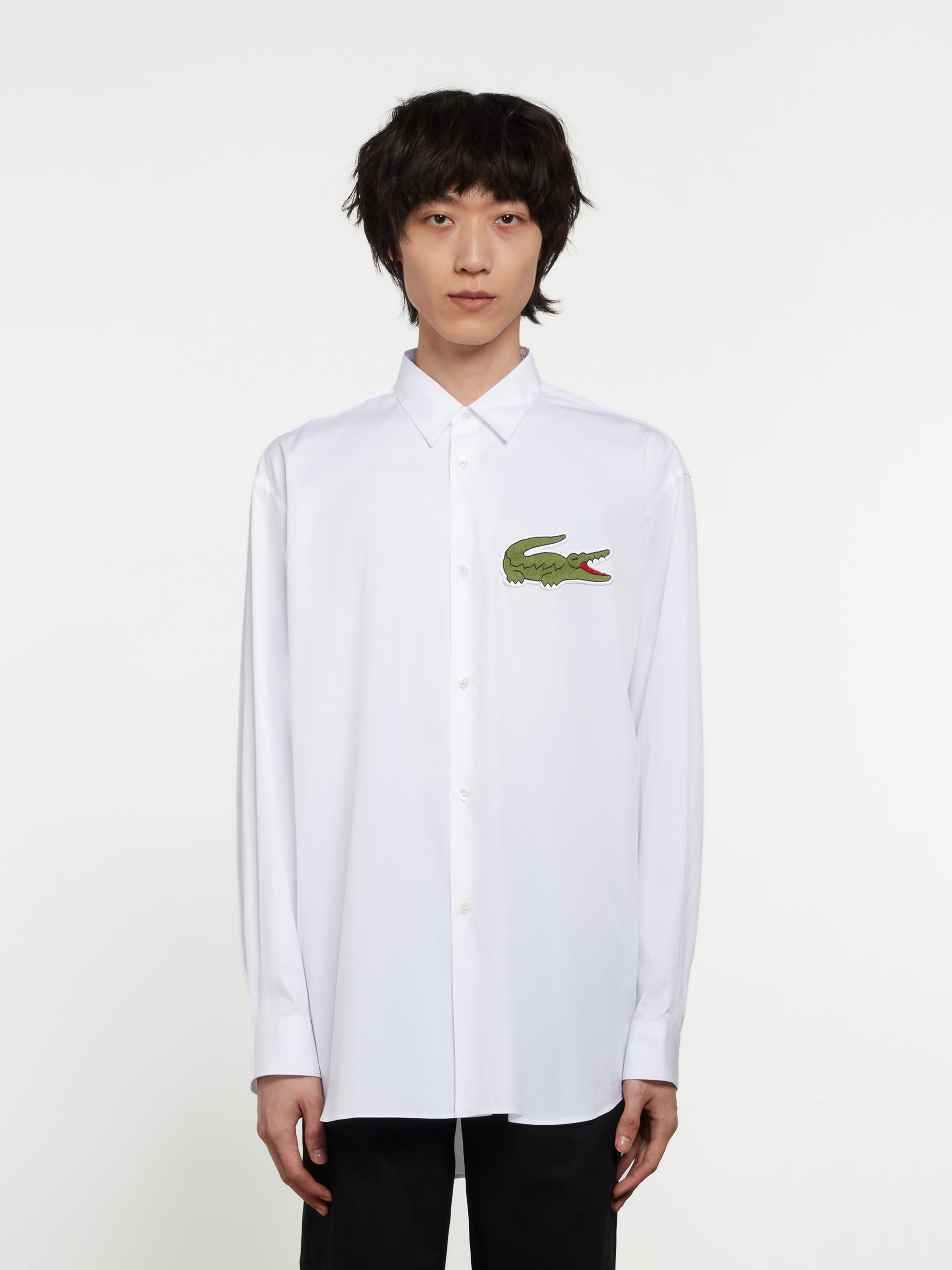 CDG Shirt - Lacoste Men’s Shirt - (White)