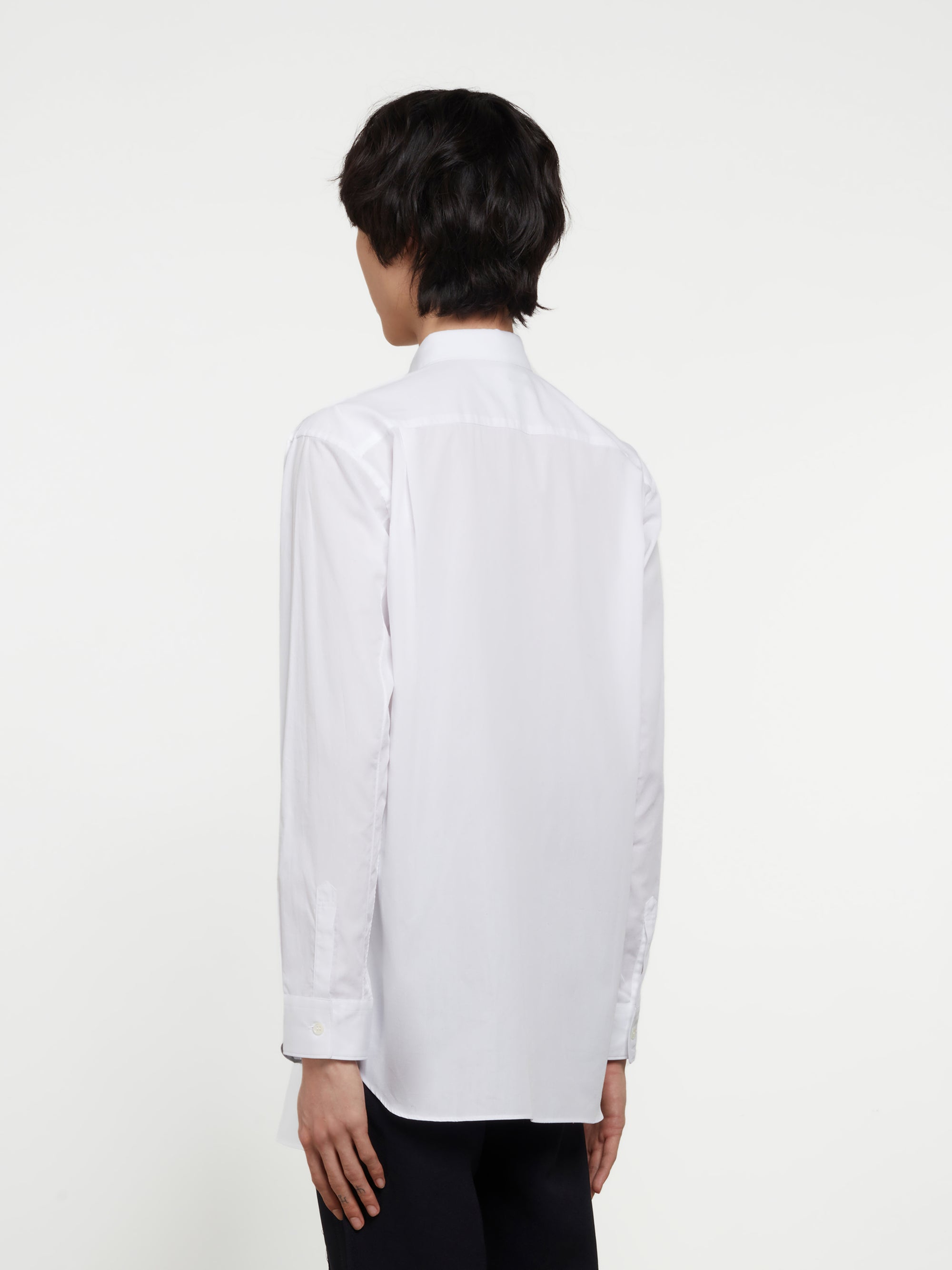 CDG Shirt - Lacoste Men's Poplin Shirt - (White) view 3