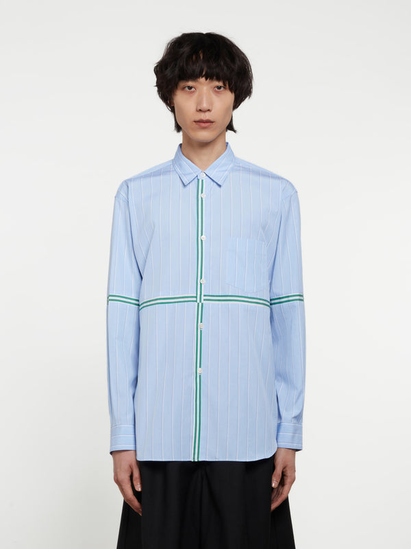 CDG Shirt - Men's Yarn Dyed Stripe Shirt - (Stripe)