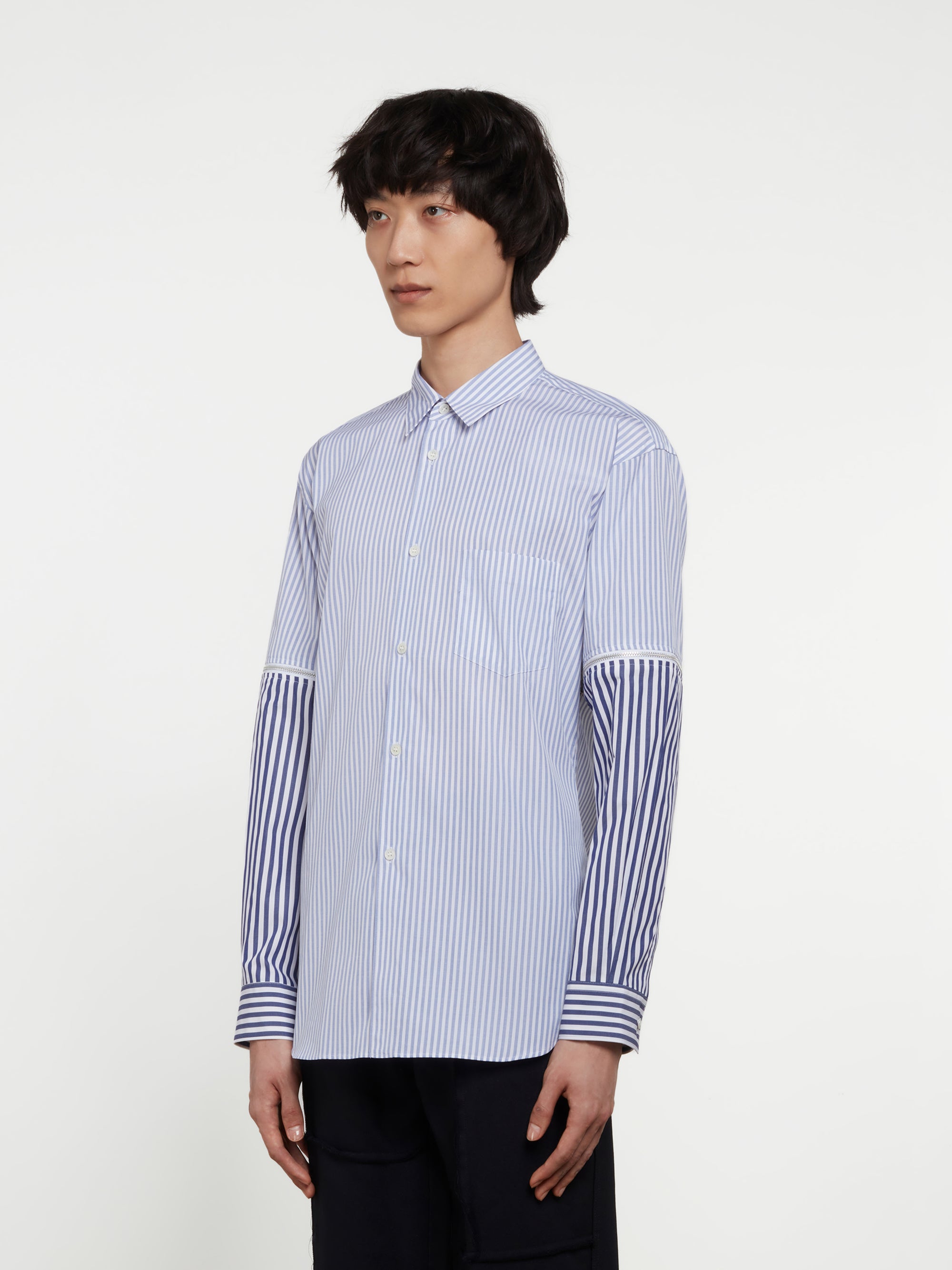 CDG Shirt - Men’s Panelled Shirt - (Stripe) view 2
