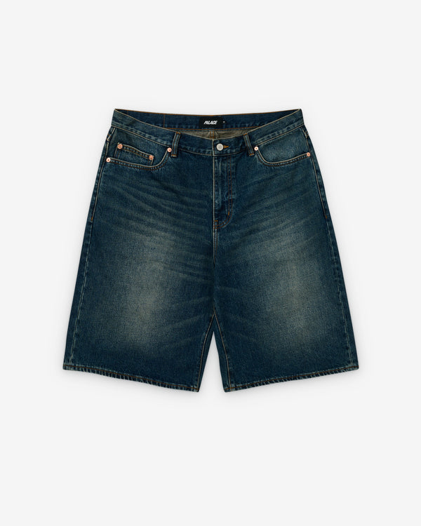 Palace - Men's Baggy Jean Short - (Dark Stone Wash)
