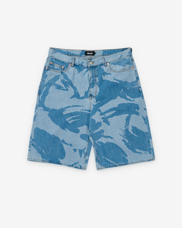 Palace - Men's Baggy Jean Short - (Light Stone Wash)