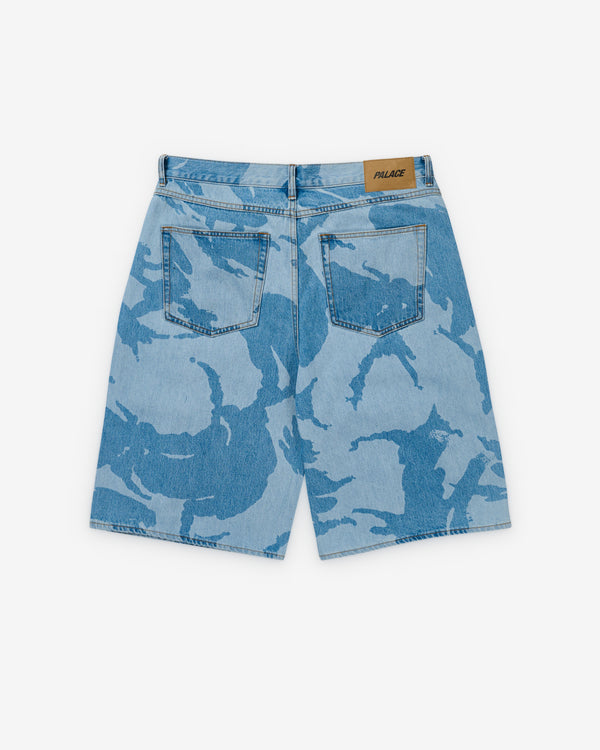 Palace - Men's Baggy Jean Short - (Light Stone Wash)