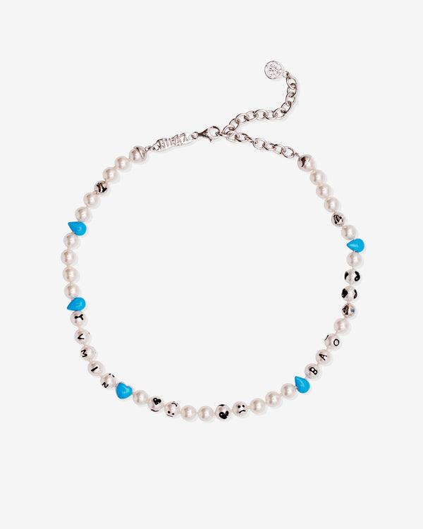 Bao - Women's Yvmin Lonely Man Necklace - (Blue/Pearl)