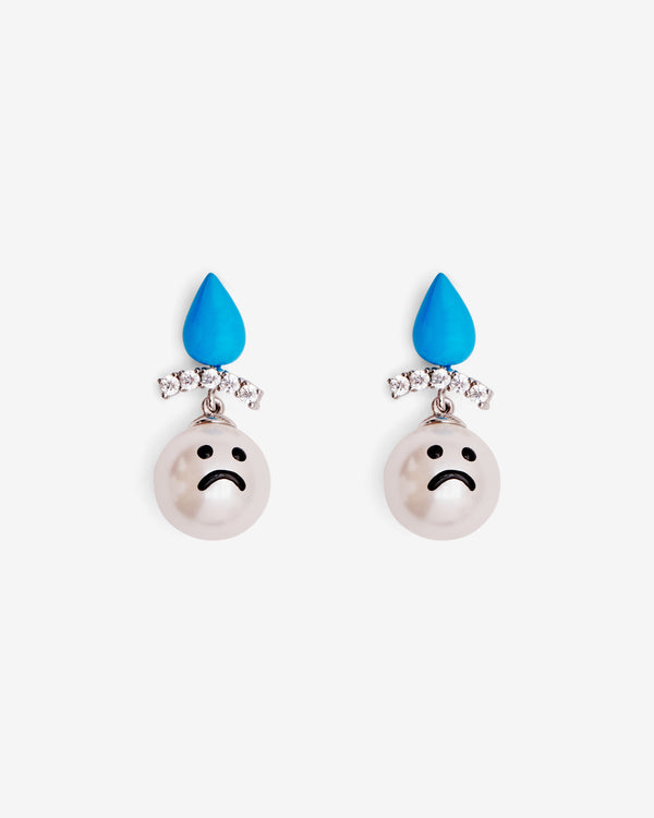 Bao - Women's Yvmin Lonely Man Earrings - (Blue/Pearl)