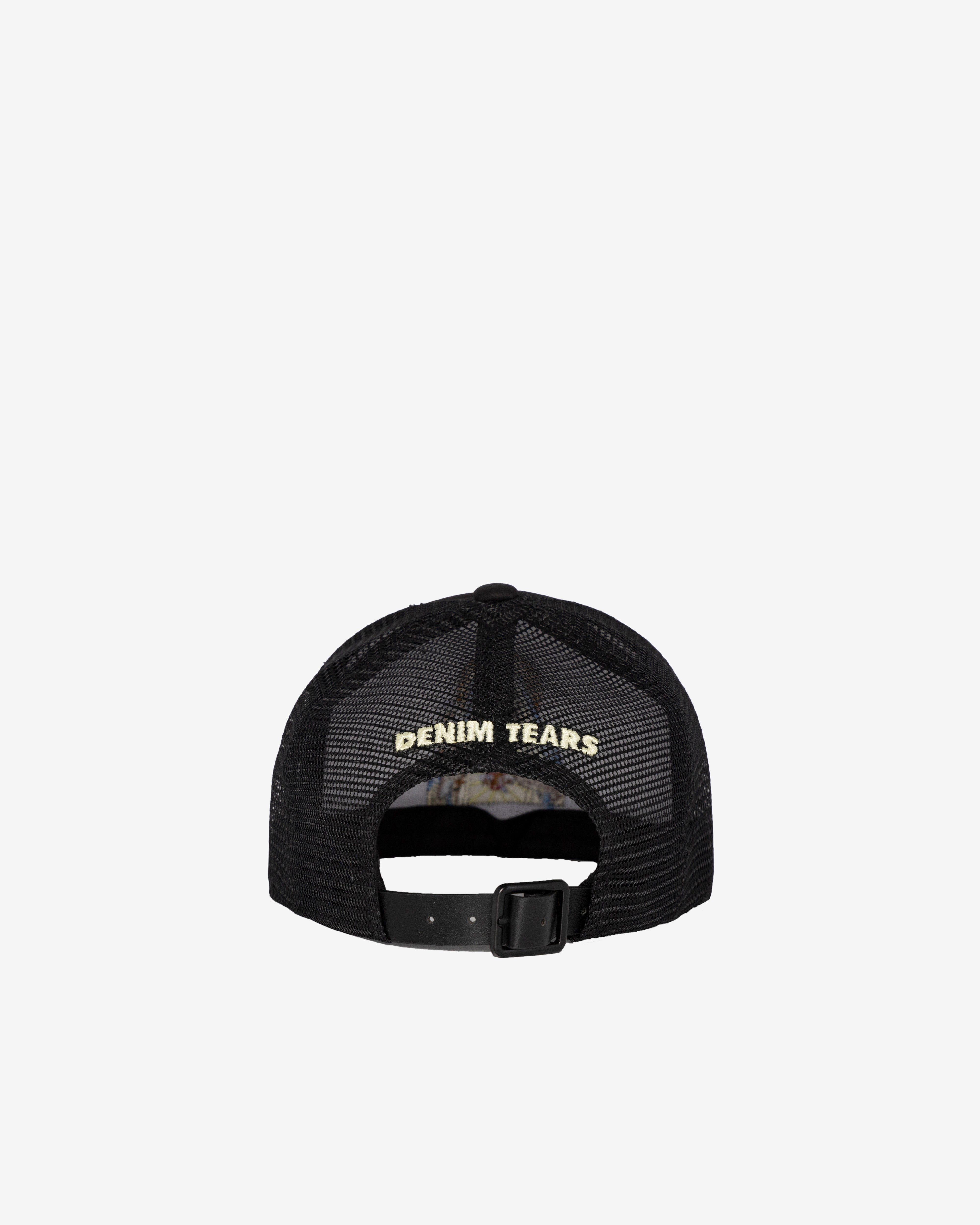 Denim Tears - Men's Black Madonna Trucker Cap - (Black) | Dover