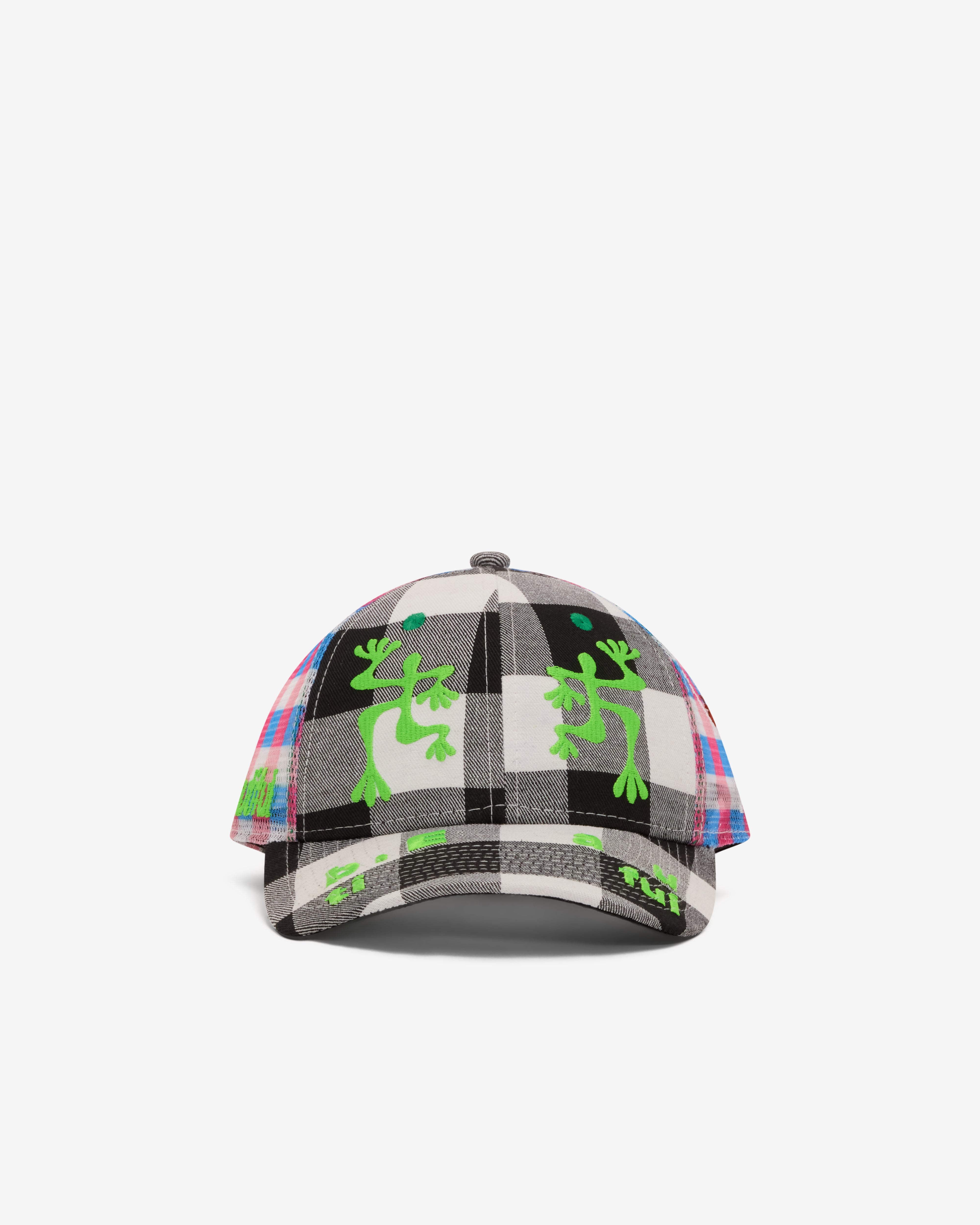 b.Eautiful: Men's Biyu Hat (Black Buffalo Check/Pink) | Dover