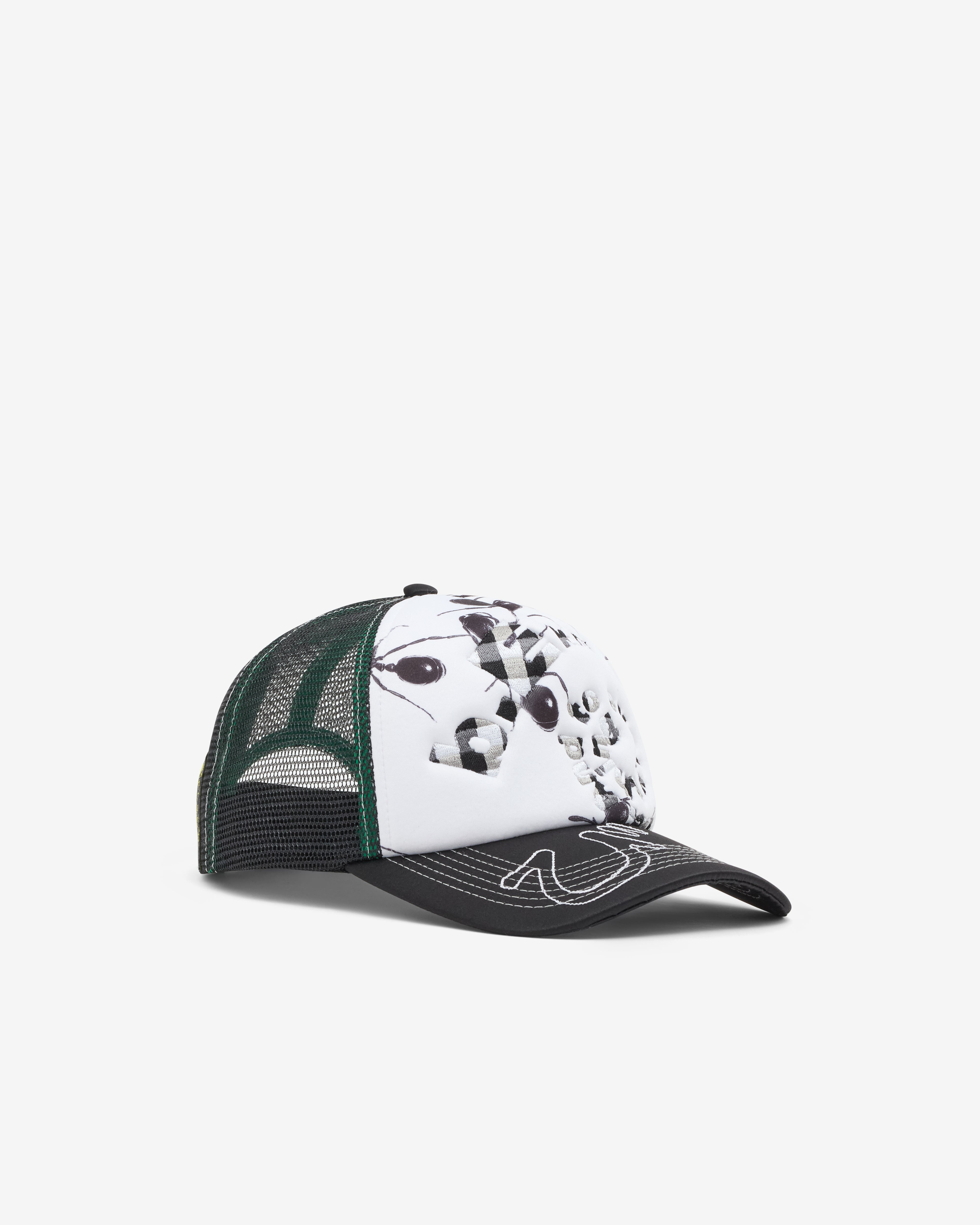 B.Eautiful: Men's B.I Foam Trucker Hat (Black/White) | Dover