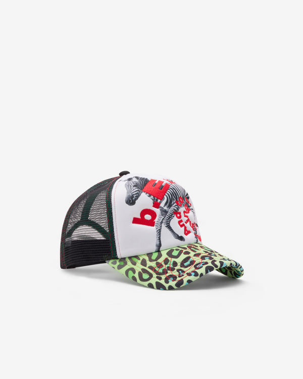 B.Eautiful - Men's B.I Foam Trucker Hat - (Baby Zebra)