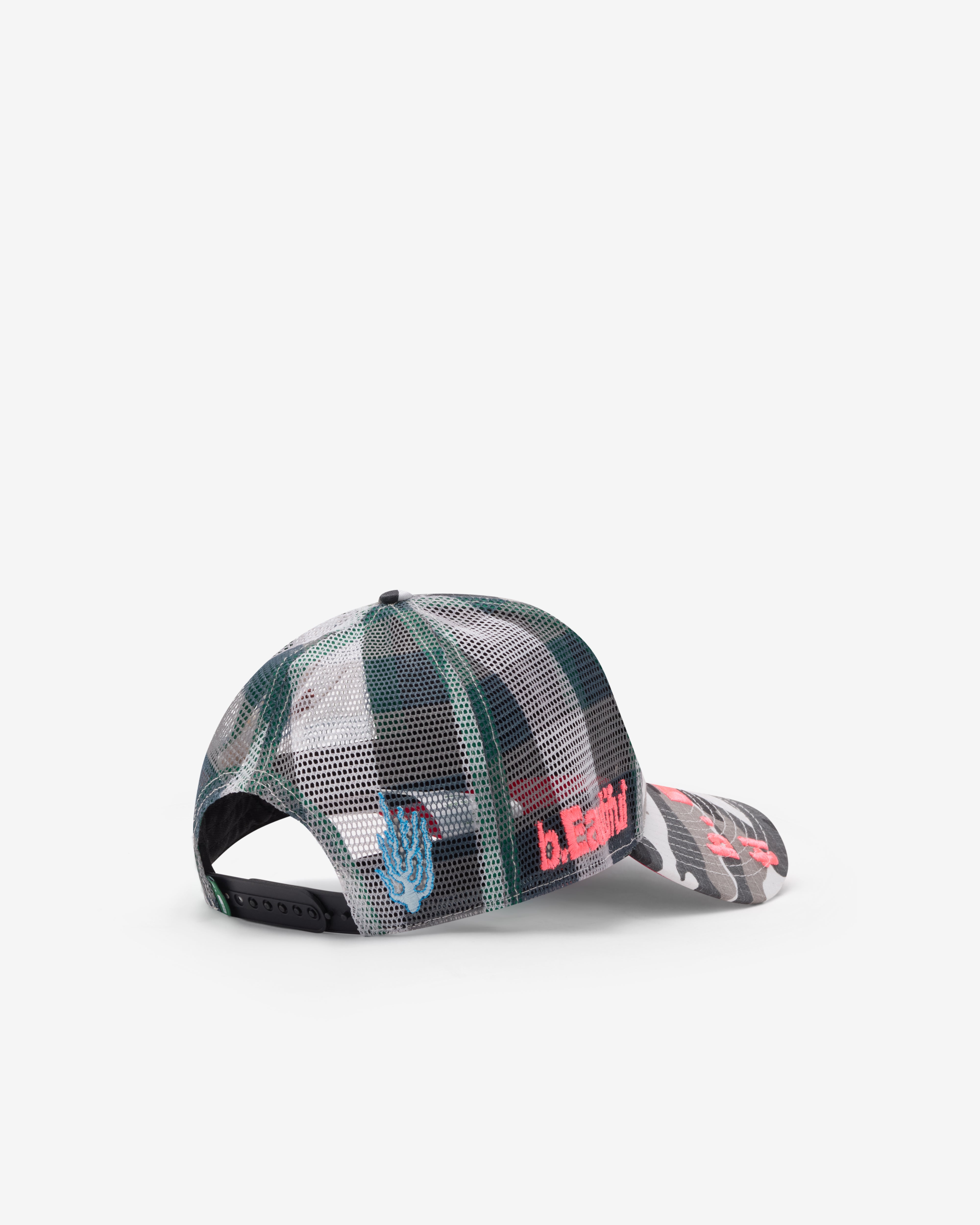 B.Eautiful: Men's Biyu Hat (Black White Camo) | Dover Street