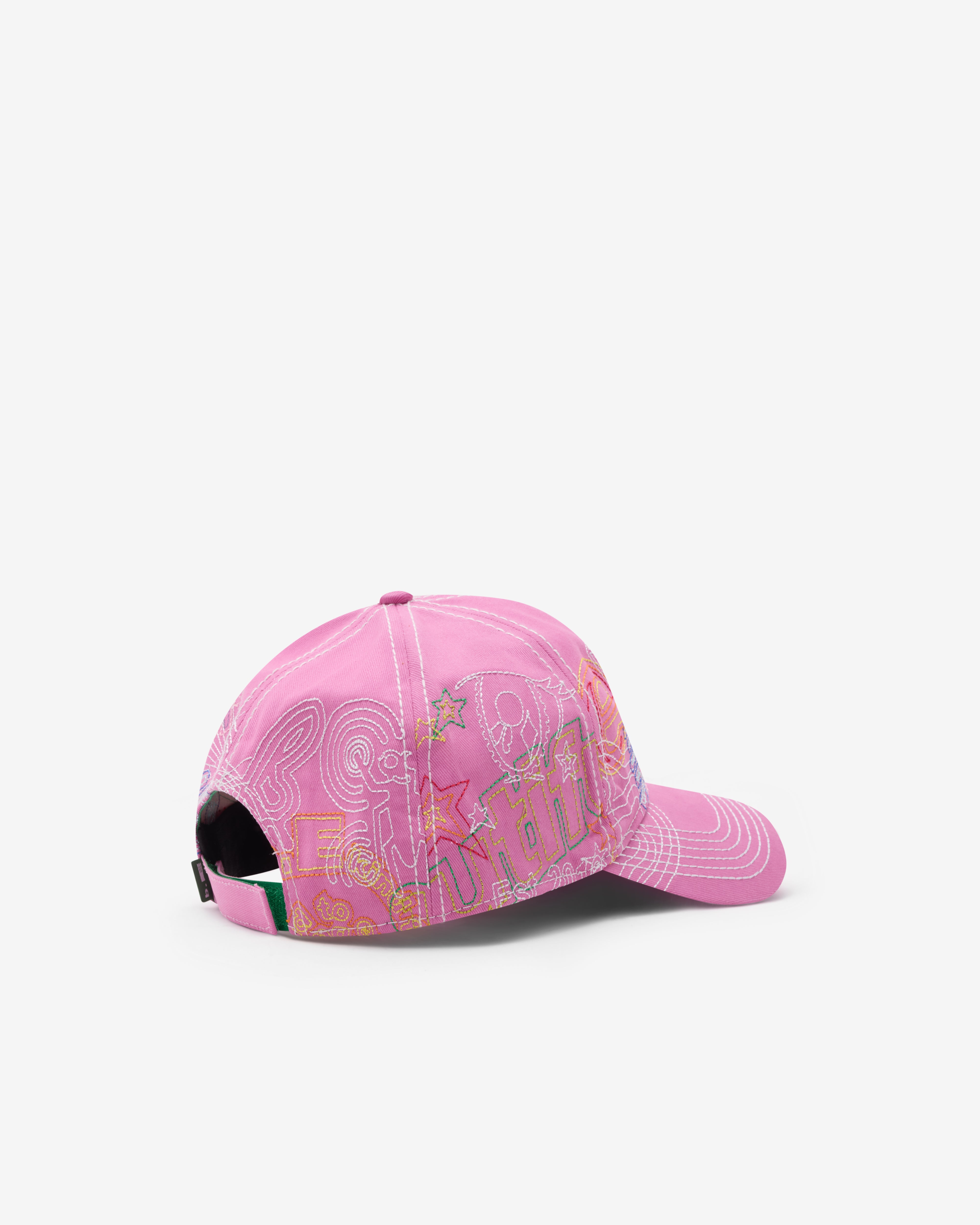 B.Eautiful: Men's Stitch Mania 6 Panel Hat (Off-Pink/Multi