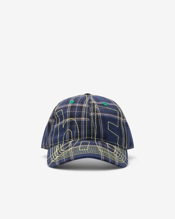 B.Eautiful - Men's Vapor 6 Panel Hat - (Navy Plaid)