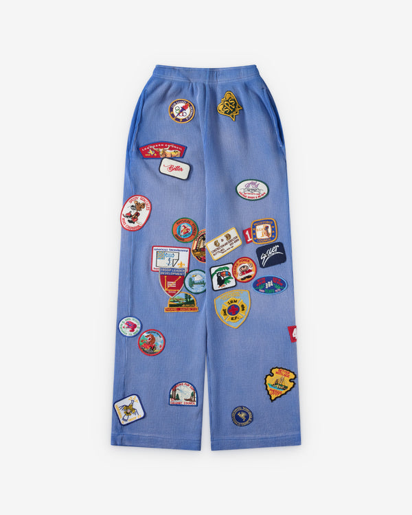 Better With Age - Men's Gentlemen's Waffle Sweatpant - (Blue)