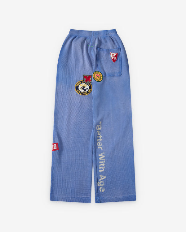 Better With Age - Men's Gentlemen's Waffle Sweatpant - (Blue)