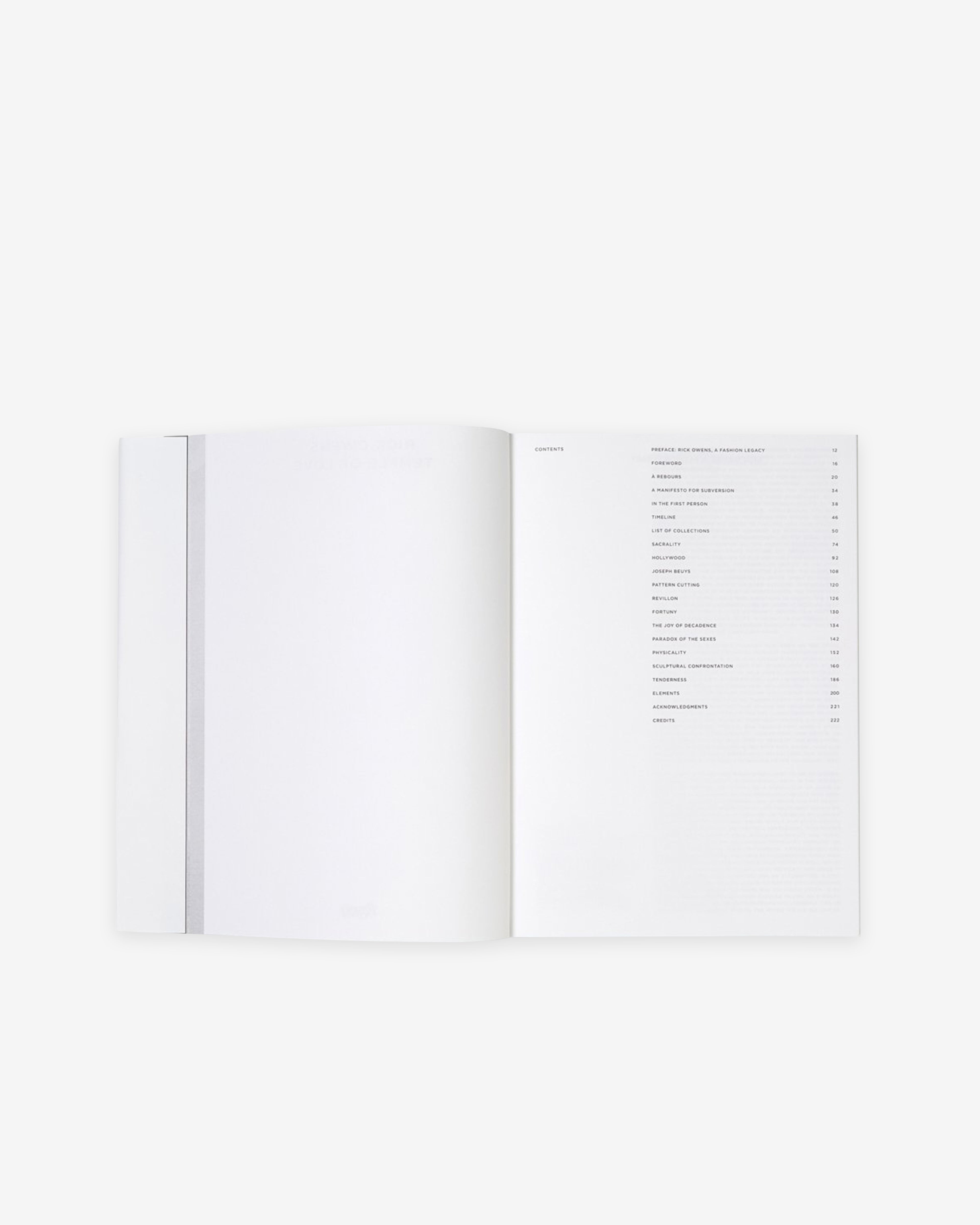 Rick Owens: RIZZOLI MORE RICK-TEMPLE OF LOVE | Dover Street Market