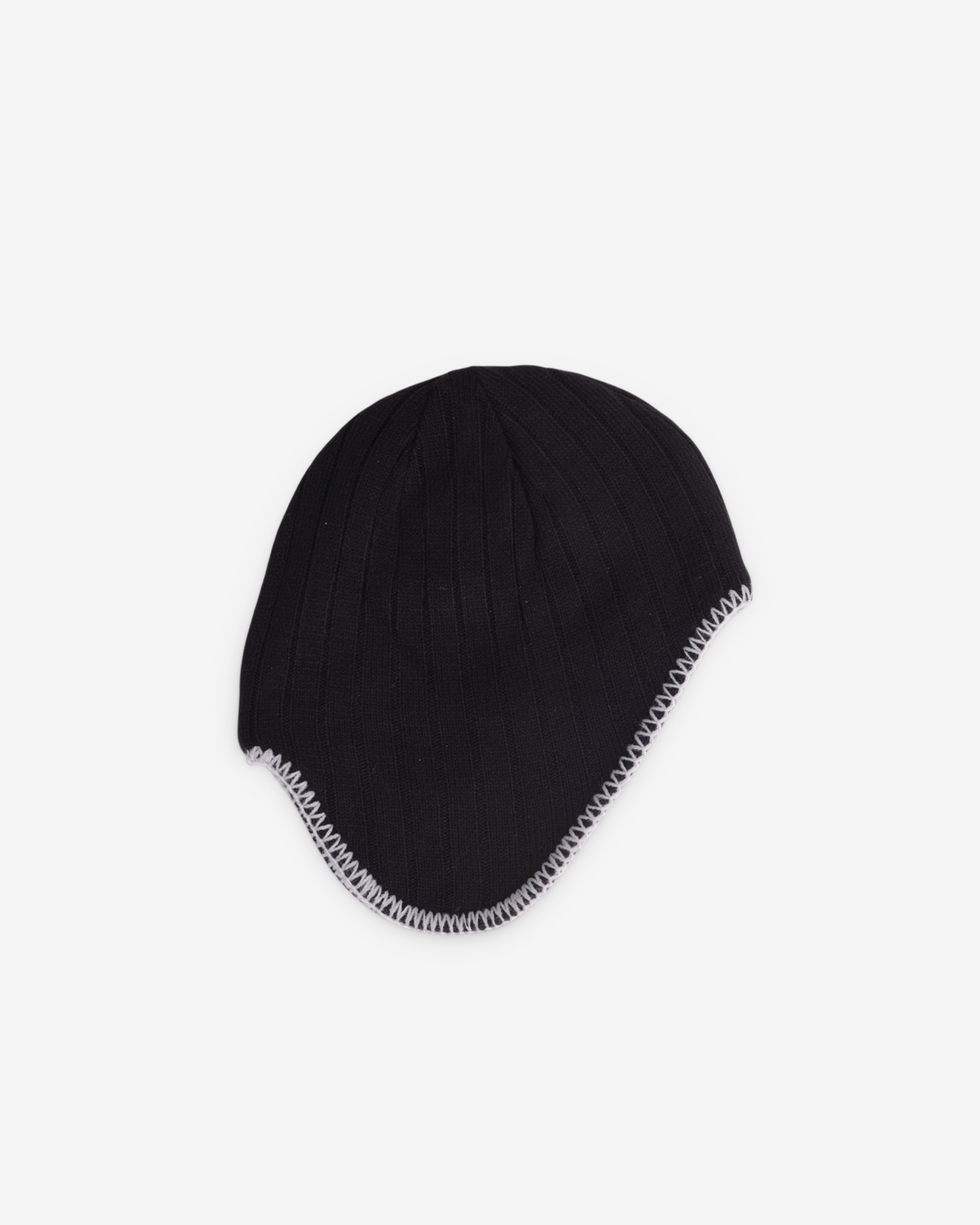 Always Do What You Should Do: Reversible Ear Flap Hat (Black/Grey