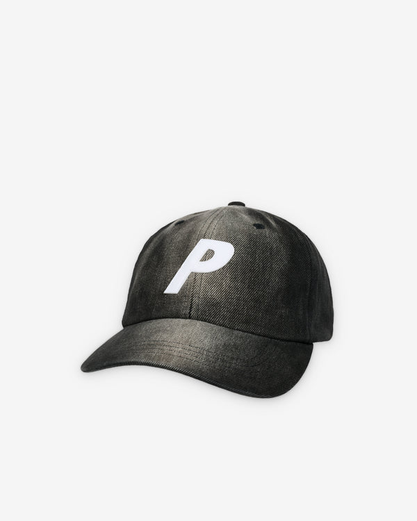 Palace - Men's Bleached Denim P 6-Panel - (Black)