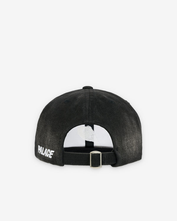Palace - Men's Bleached Denim P 6-Panel - (Black)