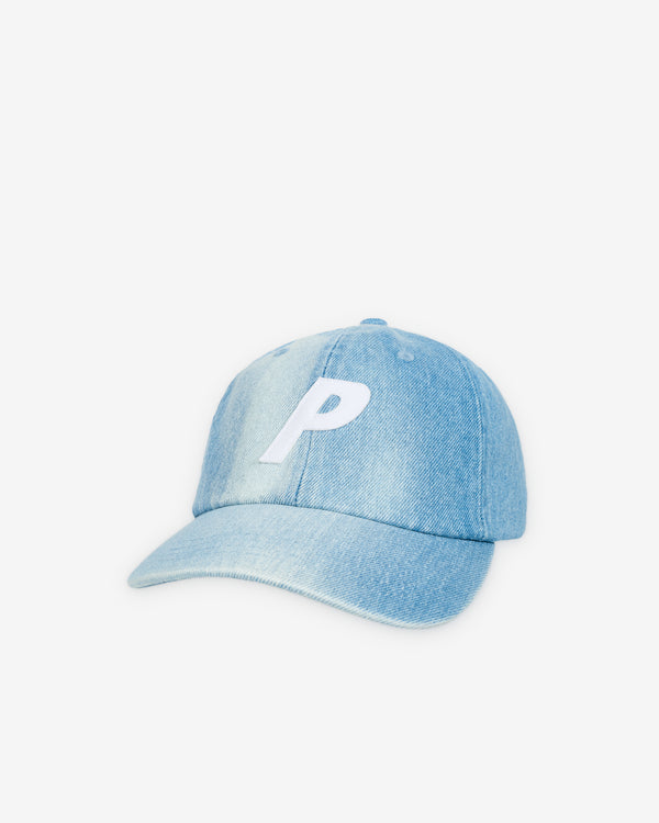 Palace - Men's Bleached Denim P 6-Panel - (Stonewash)