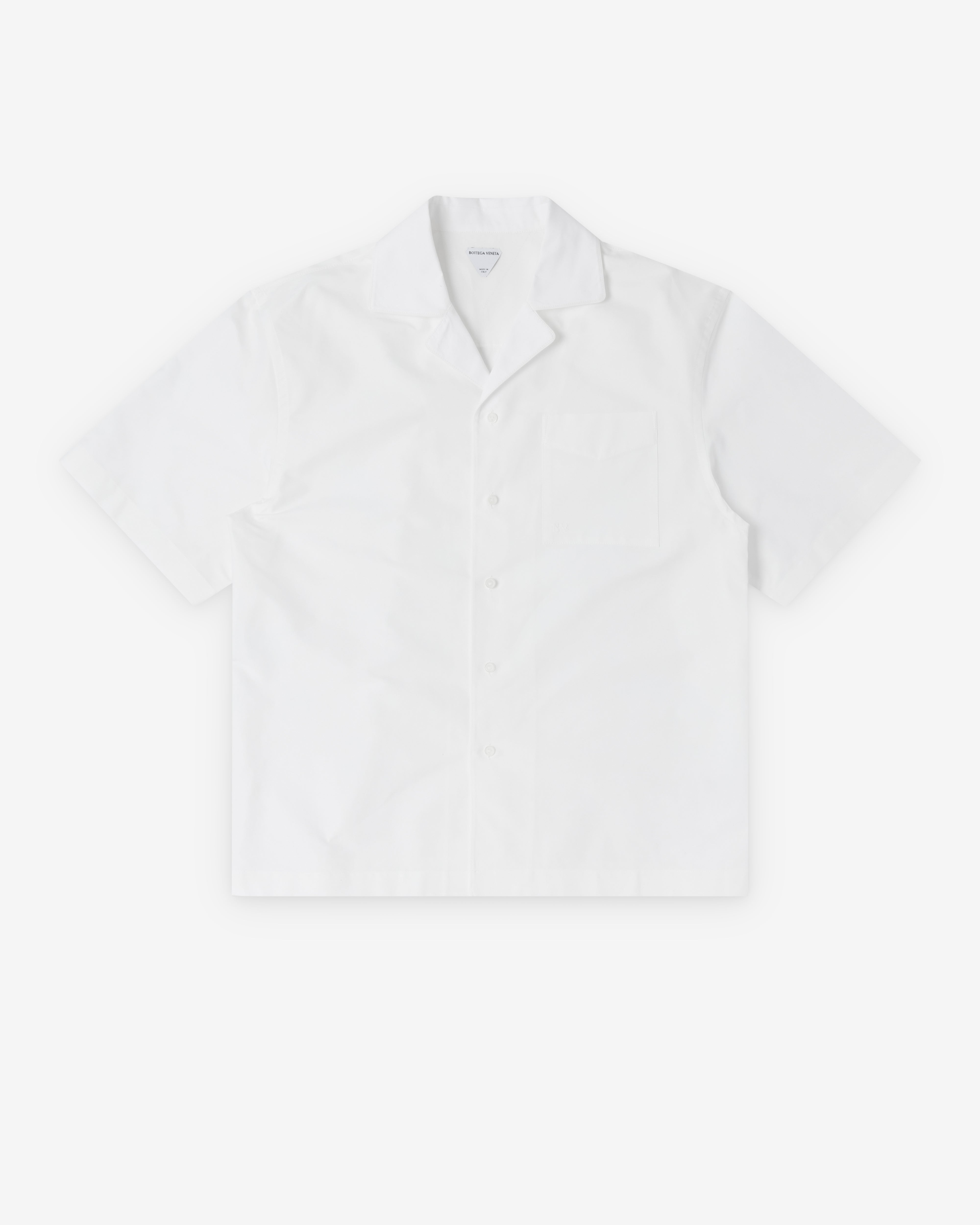 Bottega Veneta : Men's Compact Cotton Pyjama Shirt (Chalk) | Dover