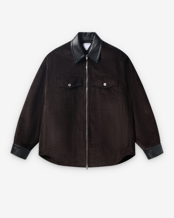 Bottega Veneta  - Men's Washed Cotton Corduroy Shirt - (Black)