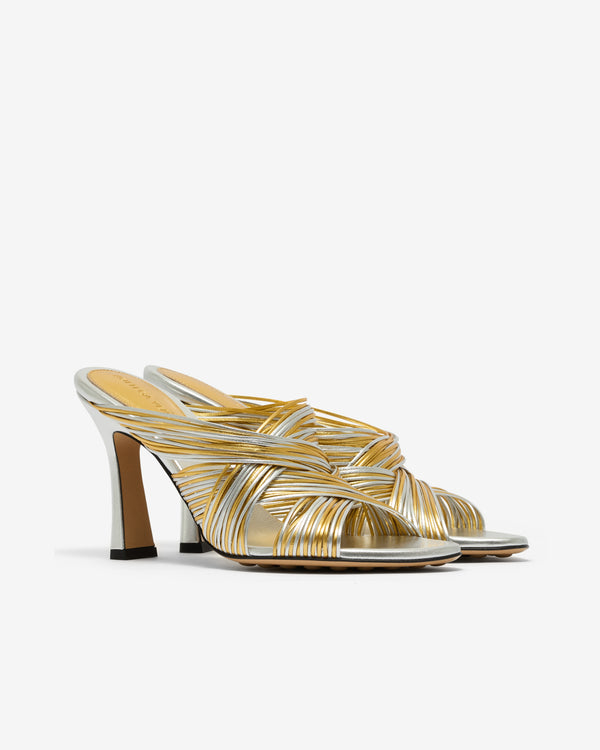 Bottega Veneta - Women's Rana Mule - (Gold/Silver)