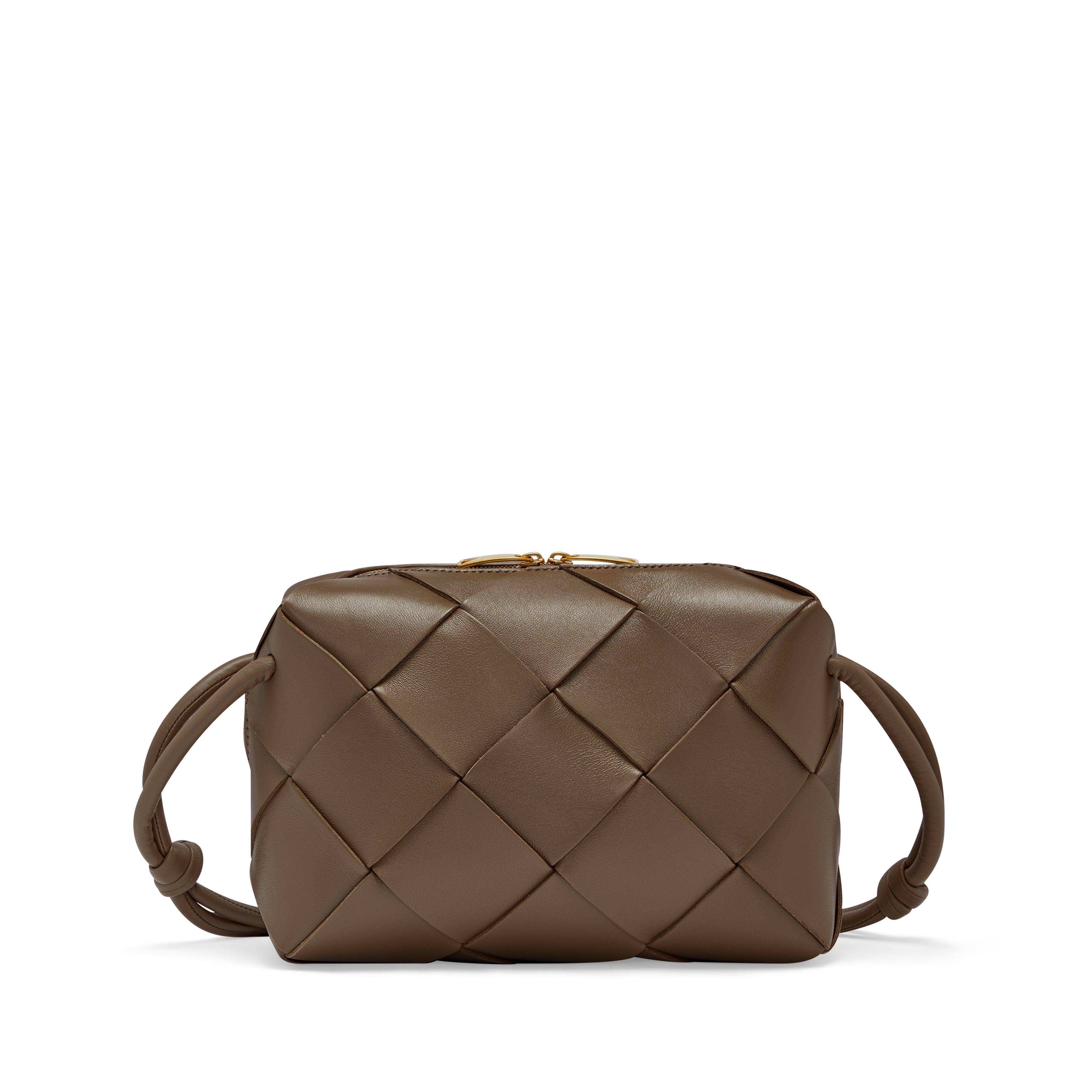 Bottega Veneta - Women's Small Cassette Camera Bag - (Taupe) | Dover ...