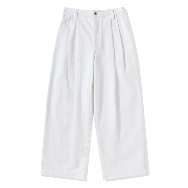 Bottega Veneta - Men's Pleated Denim Trousers - (White)