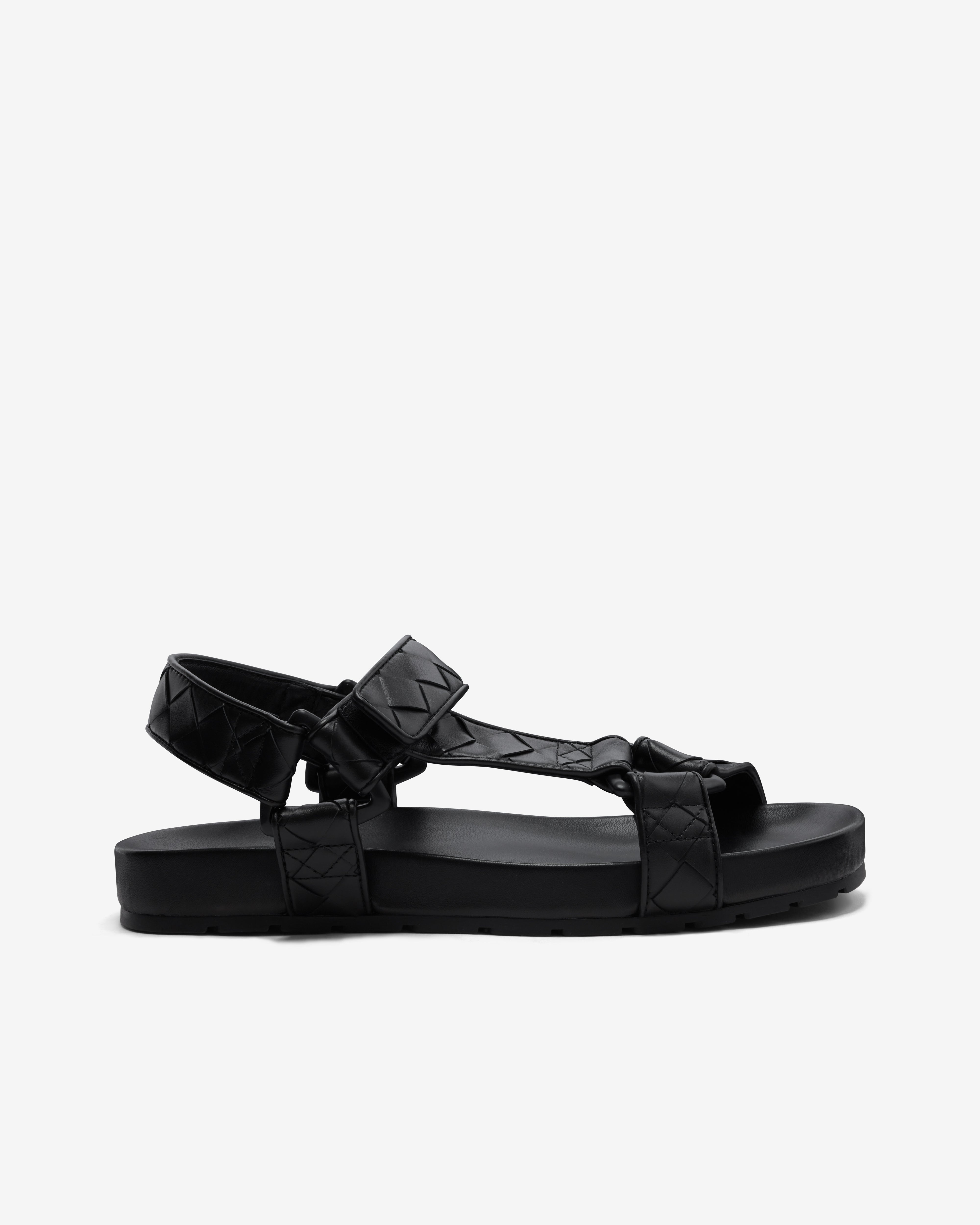 Bottega Veneta - Men's Trip Sandal Calfskin - (Black)