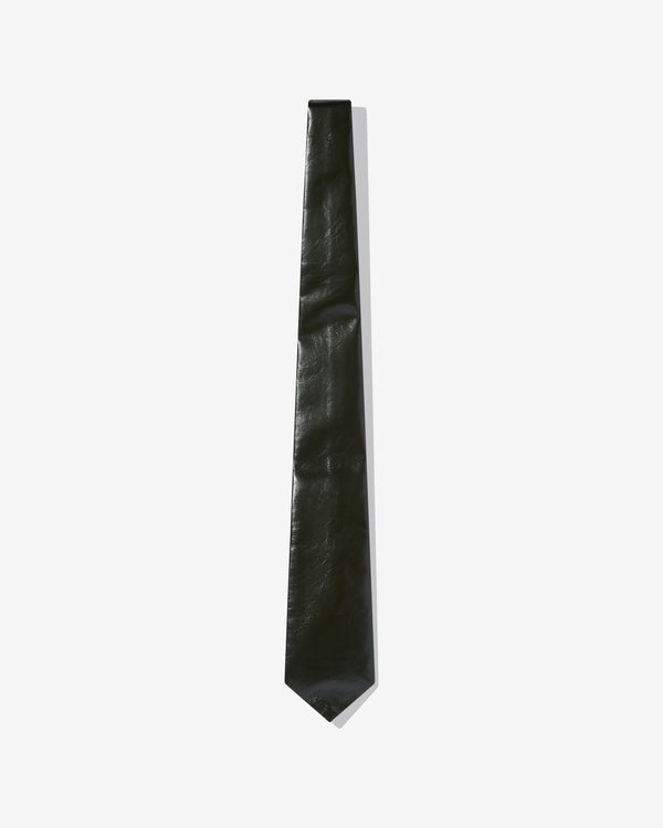 Bottega Veneta - Men's Shiny Leather Tie - (Kale)