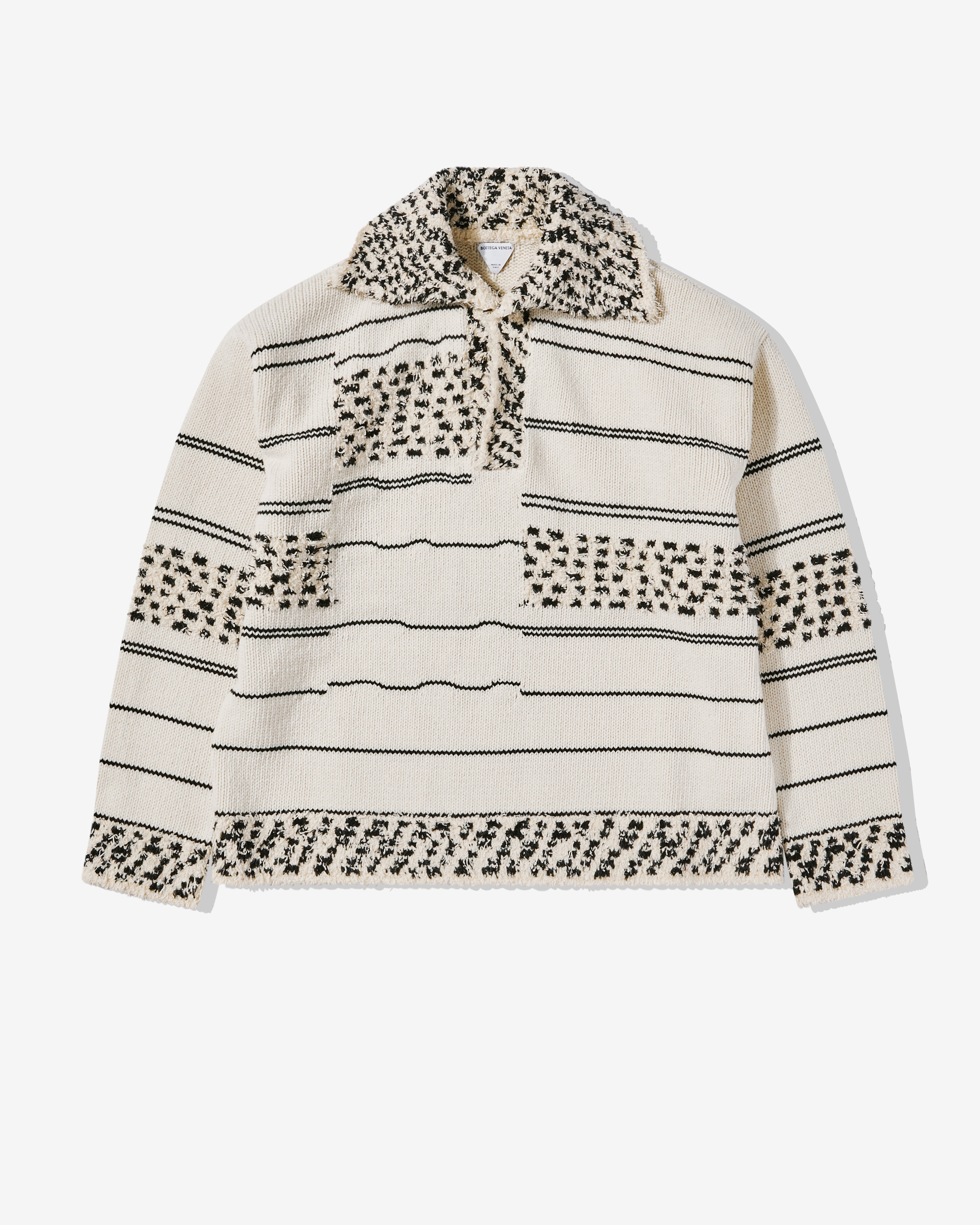 Wool Jacquard Jumper With Intarsia Stripes