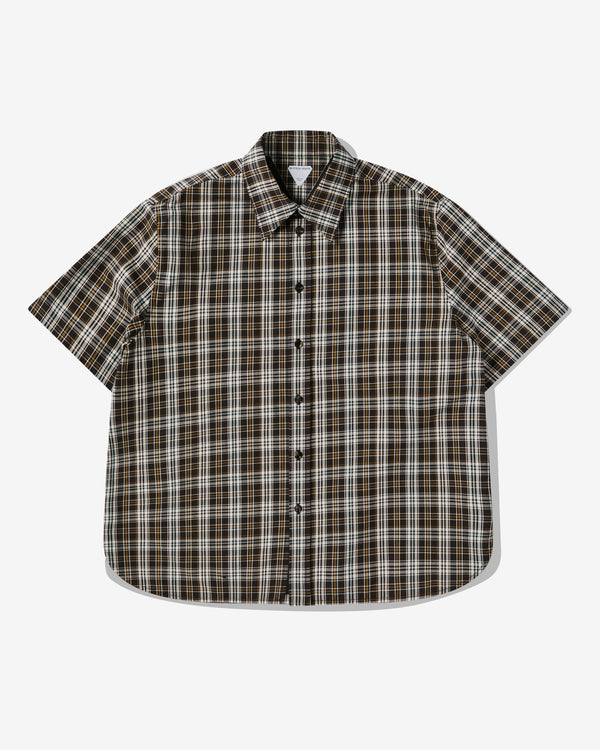 Bottega Veneta - Men's Checked Cotton Shirt - (Fondant/Dove/Mint)